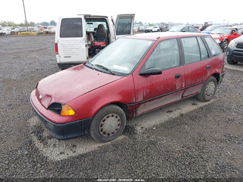 1994 GEO METRO HATCHBACK 1.0L I3 FI F