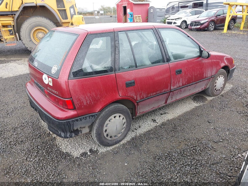 1994 GEO METRO HATCHBACK 1.0L I3 FI F