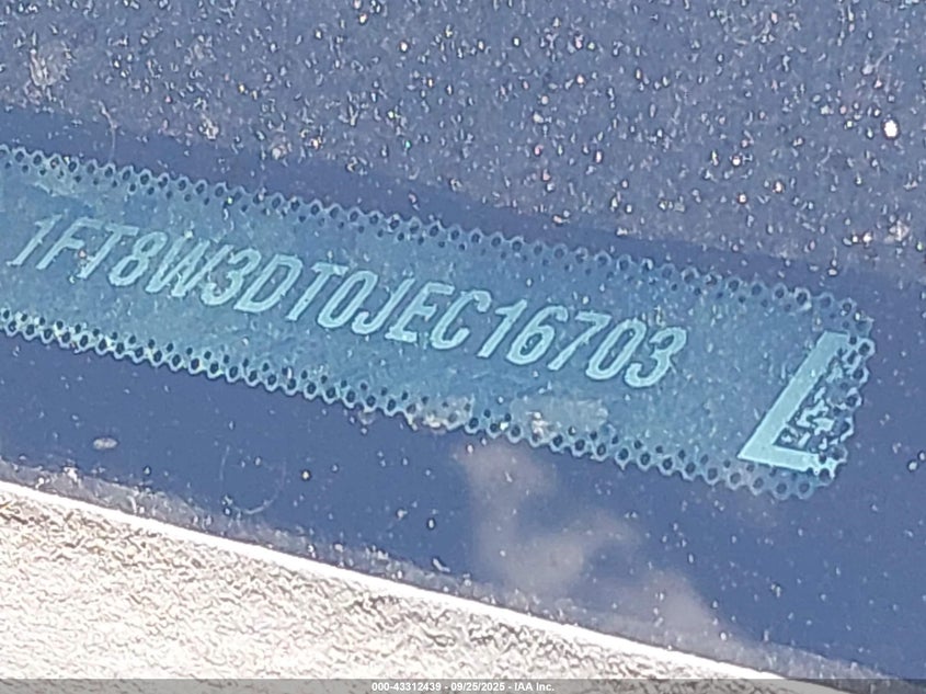 2018 Ford F-350 Lariat VIN: 1FT8W3DT0JEC16703 Lot: 43312439