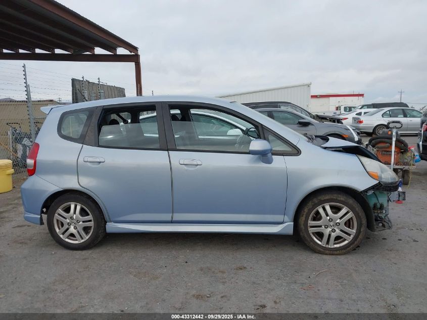 2008 Honda Fit Sport VIN: JHMGD37628S037192 Lot: 43312442