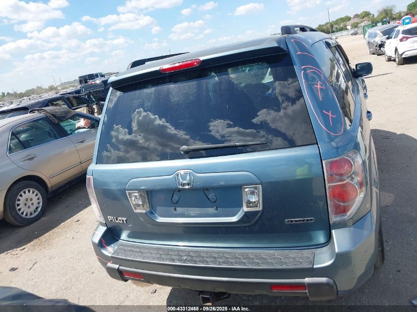 2006 Honda Pilot Ex VIN: 2HKYF18476H555537 Lot: 43312468