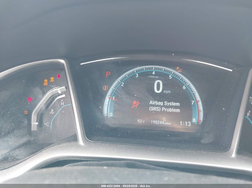 2018 Honda Civic Ex VIN: 19XFC2F82JE202521 Lot: 43312494