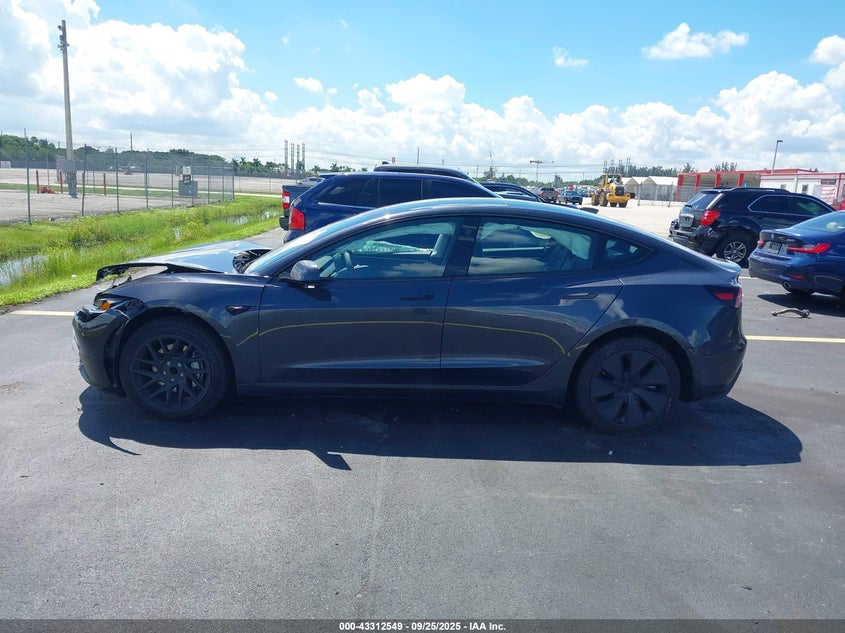 2025 TESLA MODEL 3 LONG RANGE REAR-WHEEL DRIVE 5YJ3E1EA0SF986155