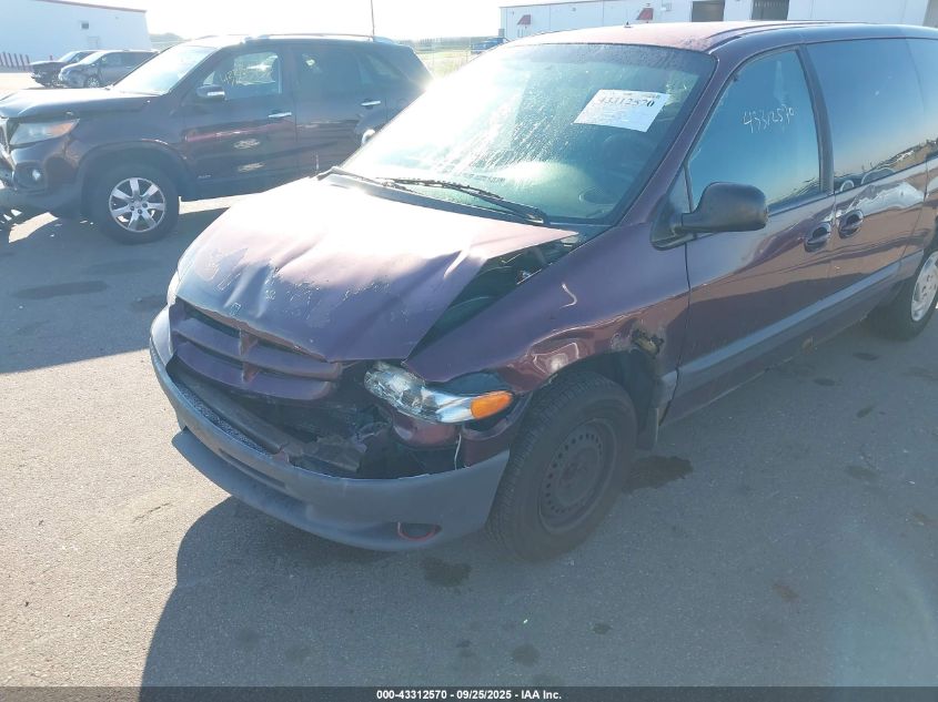 2000 Dodge Grand Caravan Se VIN: 1B4GP44G7YB726329 Lot: 43312570