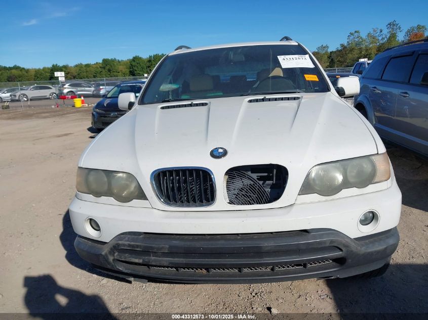 2003 BMW X5 3.0I VIN: 5UXFA53573LW23001 Lot: 43312573