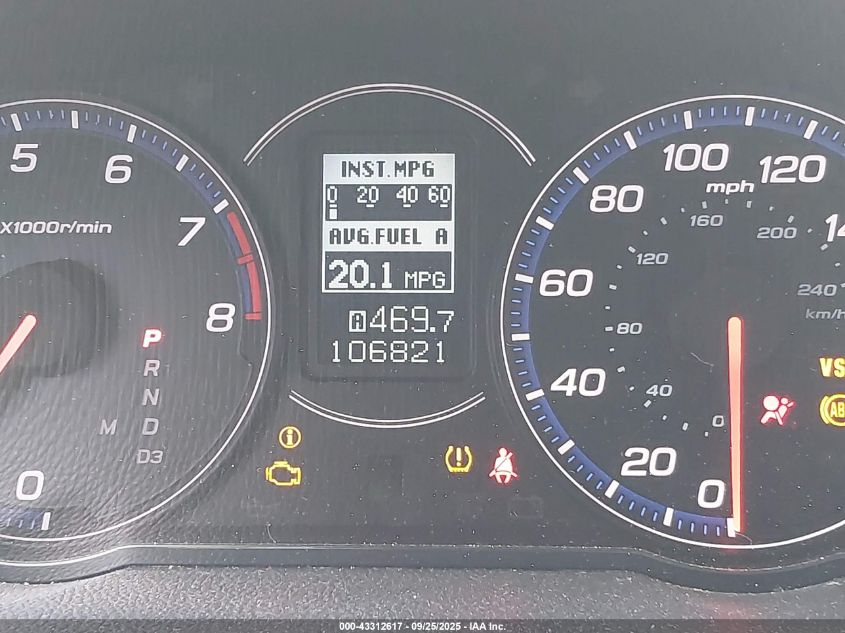 2007 Acura Tsx VIN: JH4CL96847C018594 Lot: 43312617