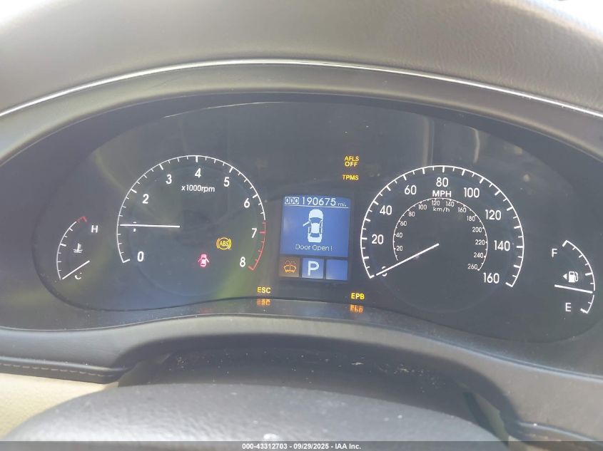 2011 Hyundai Genesis 4.6 VIN: KMHGC4DF6BU118489 Lot: 43312703