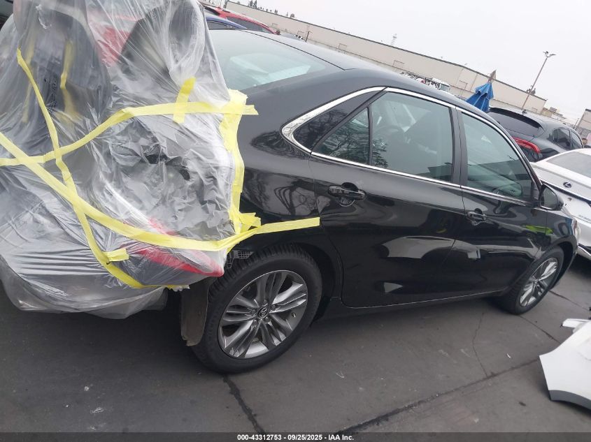 2016 Toyota Camry Se VIN: 4T1BF1FK0GU222820 Lot: 43312753