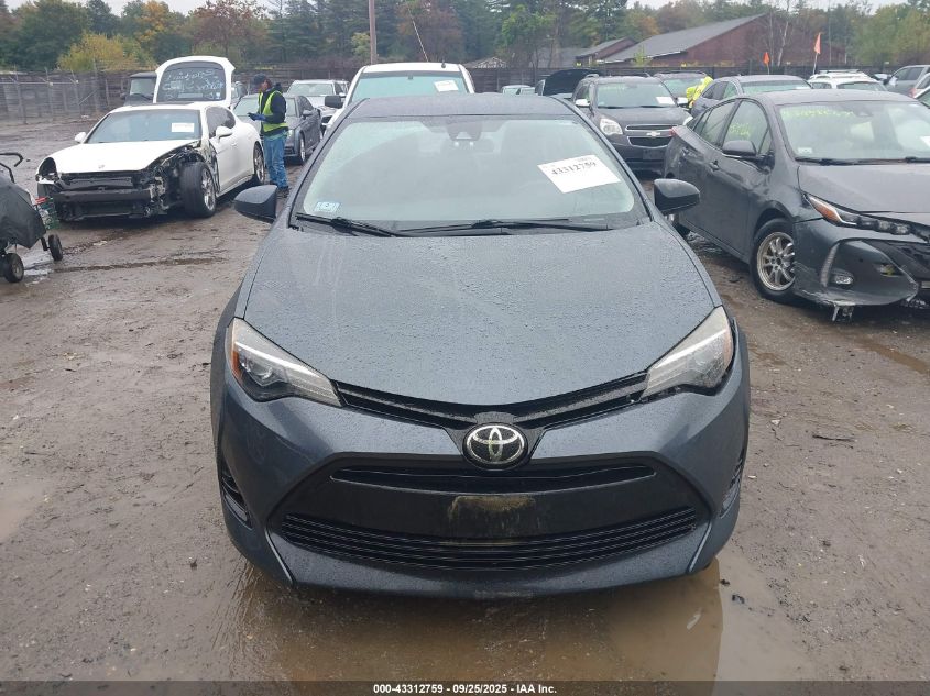 2017 Toyota Corolla Le VIN: 2T1BURHE4HC912715 Lot: 43312759