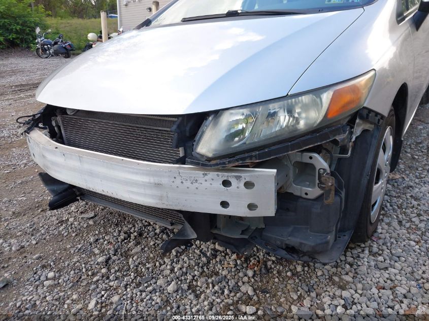 2012 Honda Civic Lx VIN: 19XFB2F59CE092224 Lot: 43312765