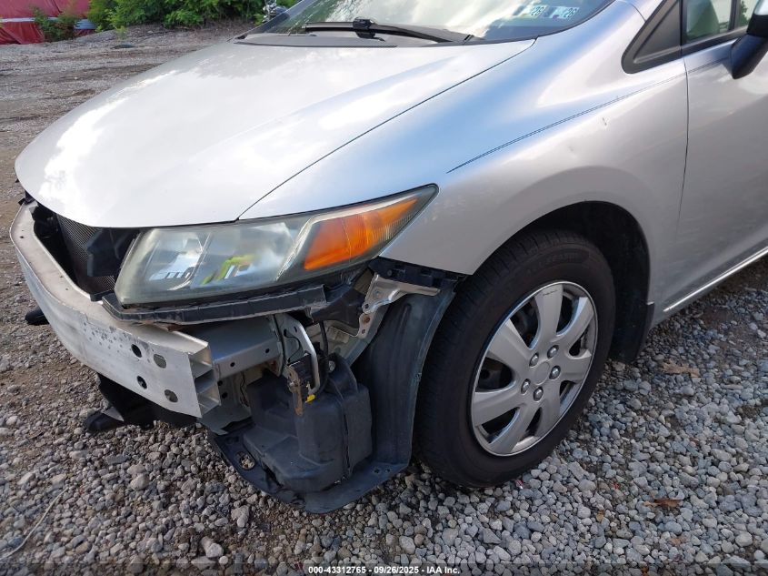 2012 Honda Civic Lx VIN: 19XFB2F59CE092224 Lot: 43312765