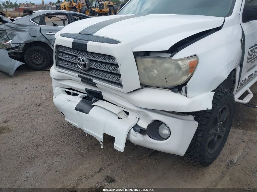 2008 Toyota Tundra Sr5 5.7L V8 VIN: 5TFRV54148X055160 Lot: 43312822