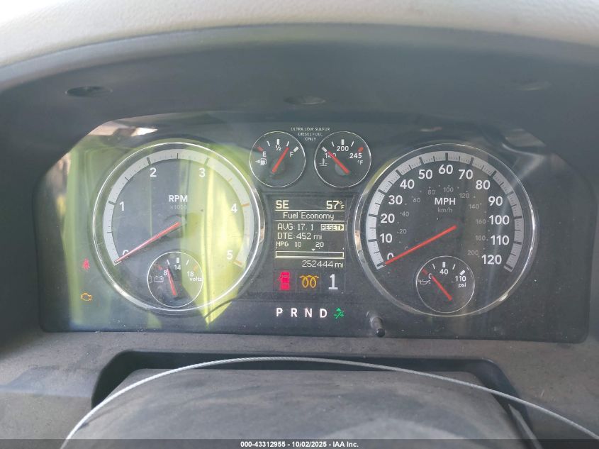 2012 Ram 2500 Slt VIN: 3C6UD5DLXCG111167 Lot: 43312955