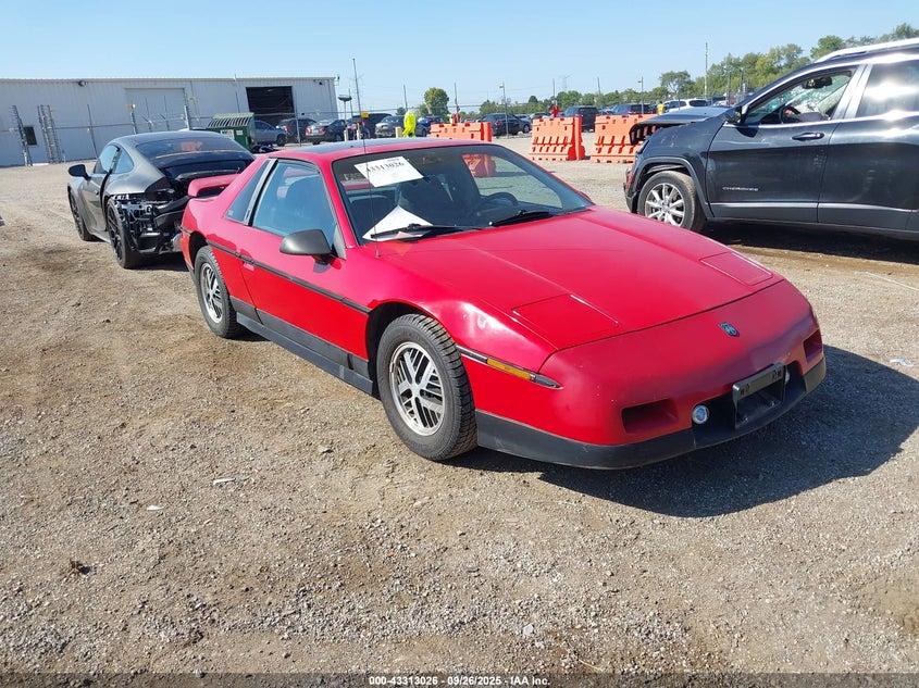 1G2PF3795GP247961 1986 Pontiac Fiero Se auction photo 1