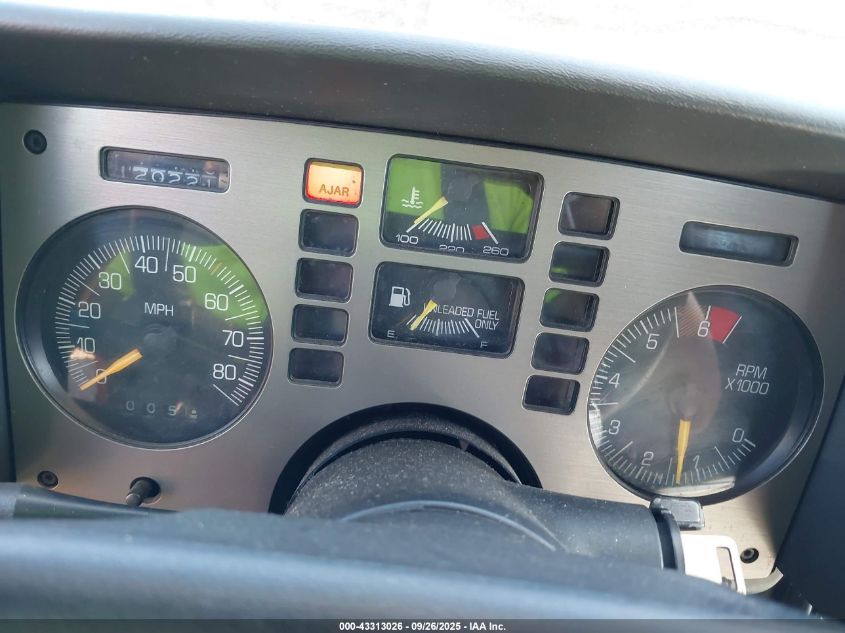 1986 Pontiac Fiero Se VIN: 1G2PF3795GP247961 Lot: 43313026