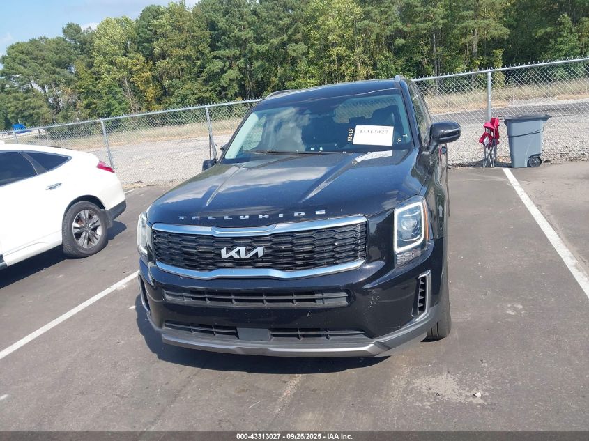 2022 Kia Telluride Ex VIN: 5XYP3DHC9NG222131 Lot: 43313027