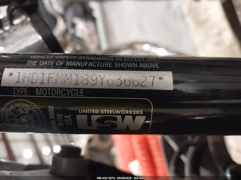 2009 Harley-Davidson Flhtp VIN: 1HD1FMM189Y636627 Lot: 43313074