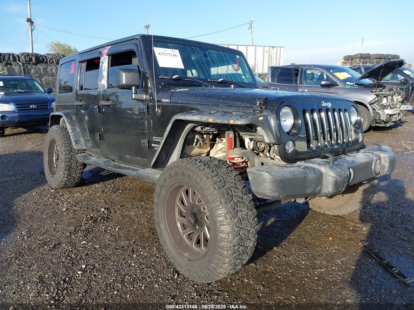 2015 JEEP WRANGLER UNLIMITED SPORT - 1C4HJWDGXFL701386