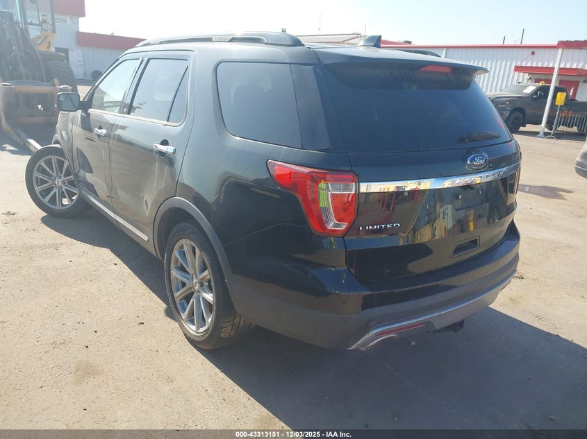Vin: 1fm5k7f8xhgc36966, lot: 43807797, ford explorer limited 20173