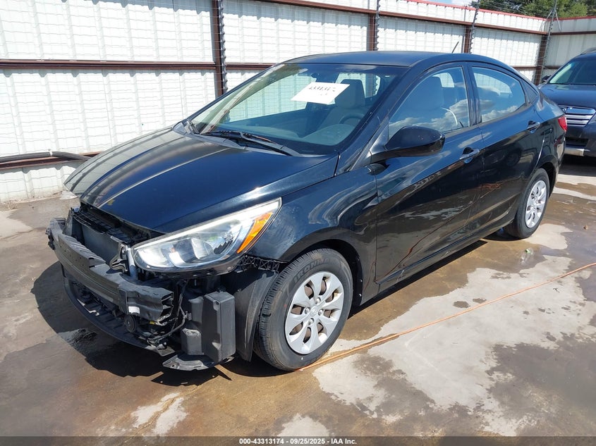 2016 Hyundai Accent Se black sedan gasoline KMHCT4AE2GU989231 photo #3