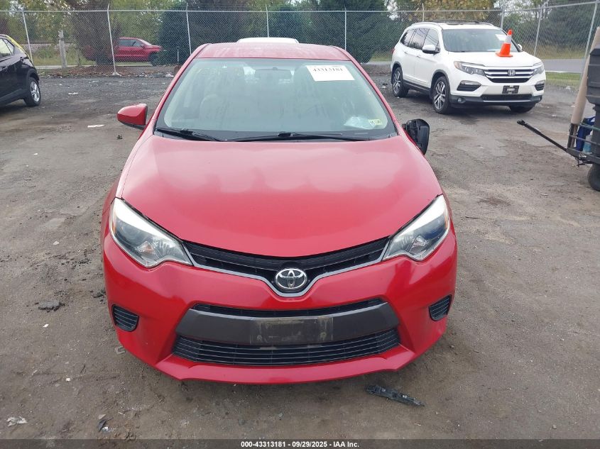 2016 Toyota Corolla Le VIN: 2T1BURHE3GC553937 Lot: 43313181