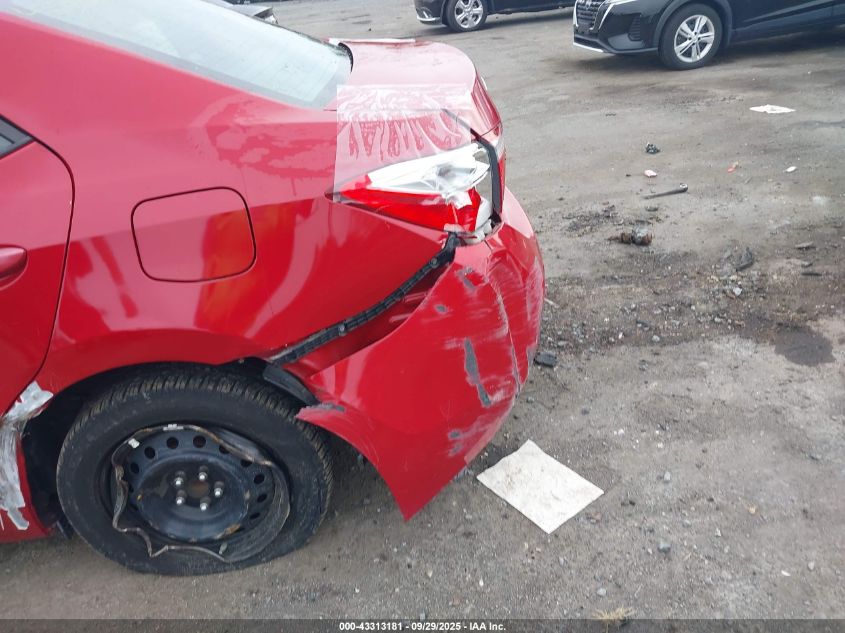 2016 Toyota Corolla Le VIN: 2T1BURHE3GC553937 Lot: 43313181