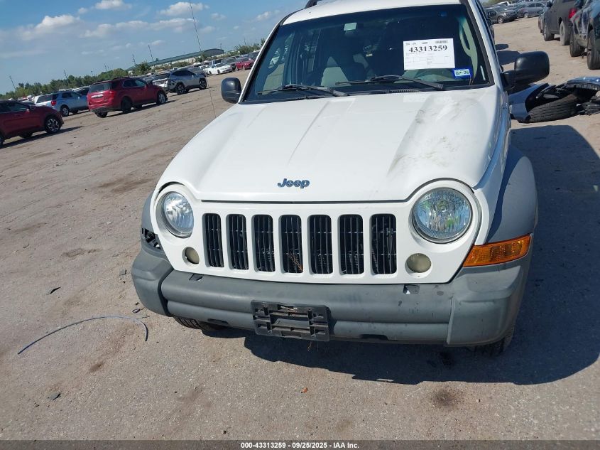 2007 Jeep Liberty Sport VIN: 1J4GL48K87W611561 Lot: 43313259