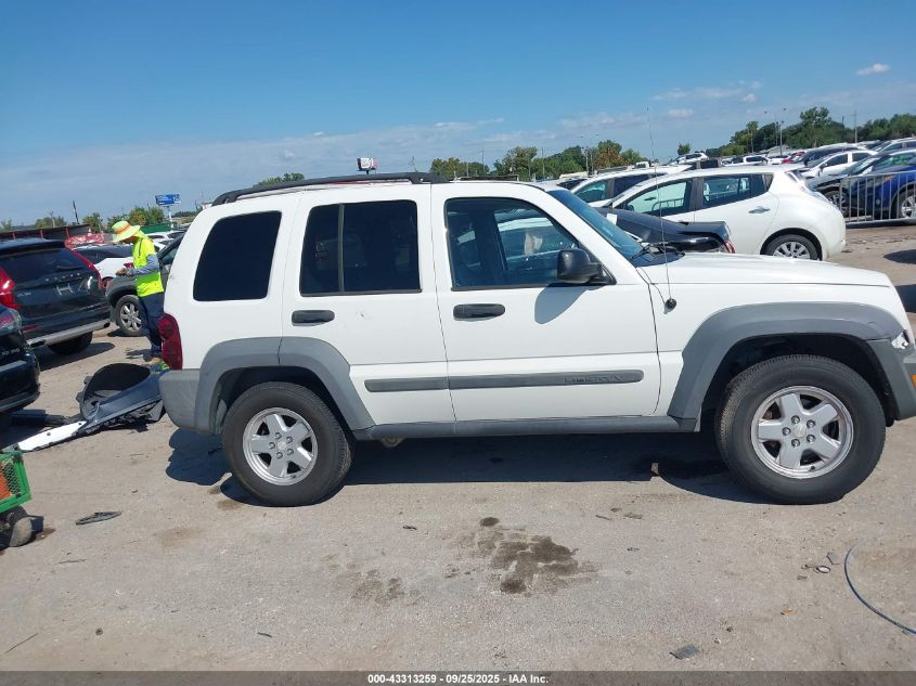 2007 Jeep Liberty Sport VIN: 1J4GL48K87W611561 Lot: 43313259
