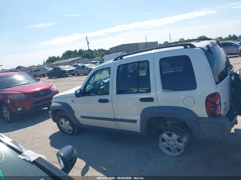 2007 Jeep Liberty Sport VIN: 1J4GL48K87W611561 Lot: 43313259