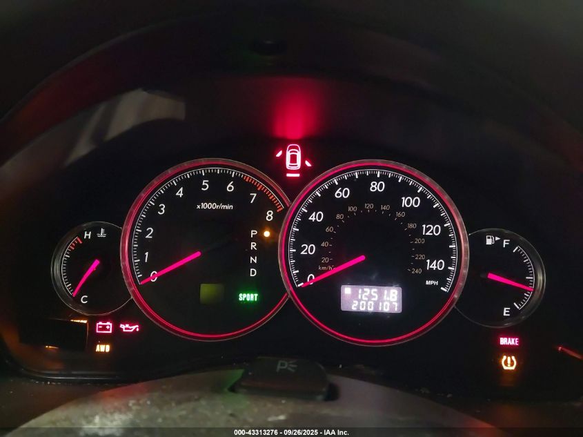 2008 Subaru Outback 2.5I Limited/2.5I Limited L.l. Bean Edition VIN: 4S4BP62C787325239 Lot: 43313276