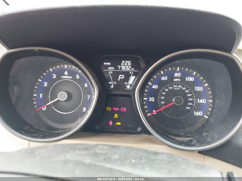 2013 Hyundai Elantra Gls VIN: 5NPDH4AE9DH452954 Lot: 43313413