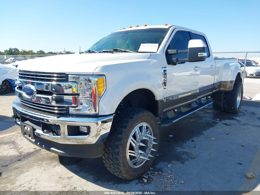 2017 Ford F-350 Lariat white truck diesel 1FT8W3DT5HEF35122 photo #3