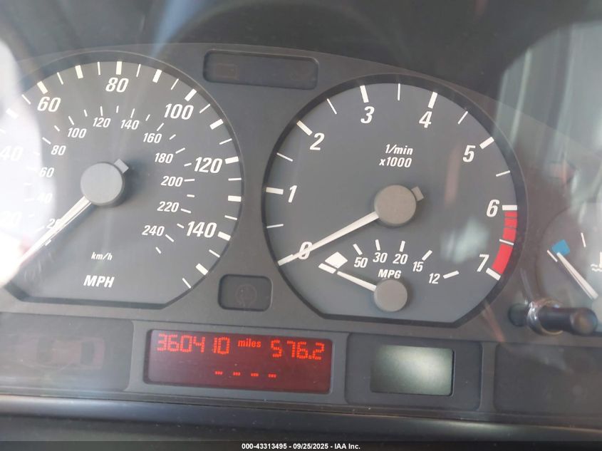 2001 BMW 325Ci VIN: WBABS33451JY52243 Lot: 43313495