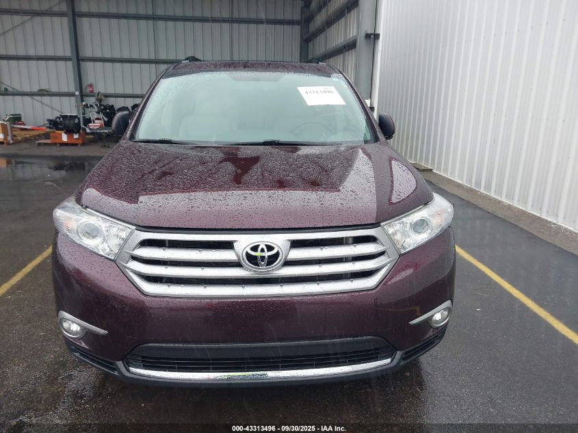 2013 Toyota Highlander Se V6 VIN: 5TDZK3EHXDS127035 Lot: 43313496