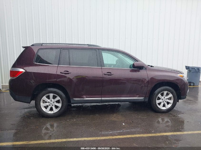 2013 Toyota Highlander Se V6 VIN: 5TDZK3EHXDS127035 Lot: 43313496