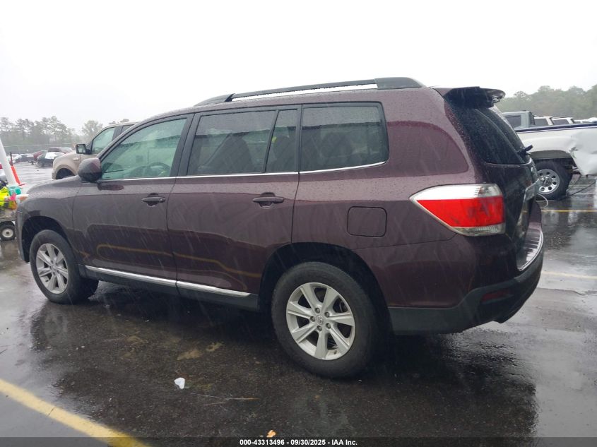 2013 Toyota Highlander Se V6 VIN: 5TDZK3EHXDS127035 Lot: 43313496