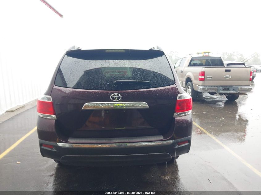 2013 Toyota Highlander Se V6 VIN: 5TDZK3EHXDS127035 Lot: 43313496