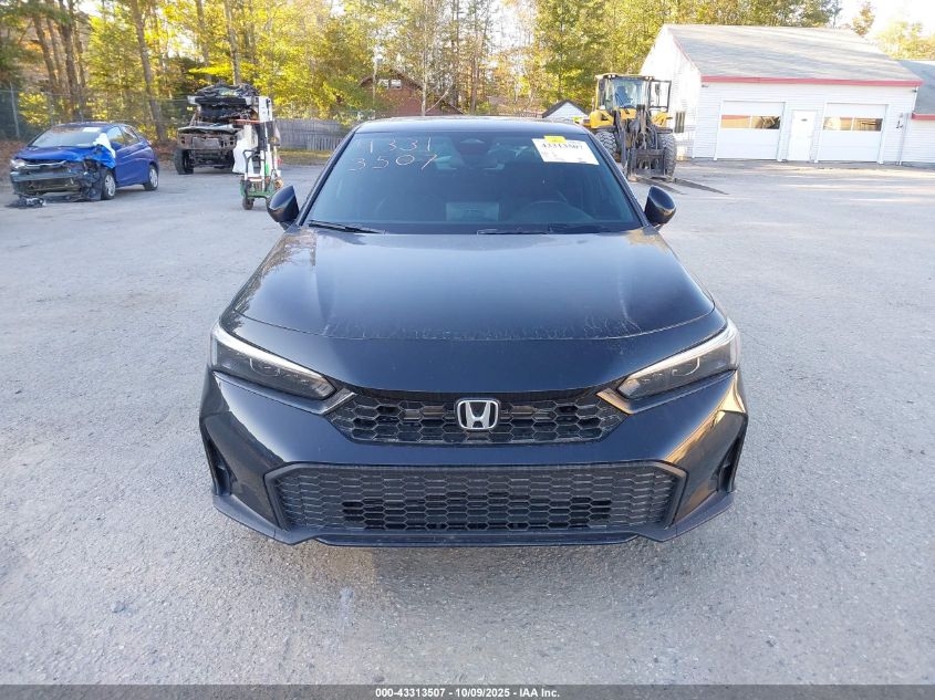 2025 Honda Civic Hybrid Sport/Sport Touring VIN: 2HGFE4F8XSH339994 Lot: 43313507