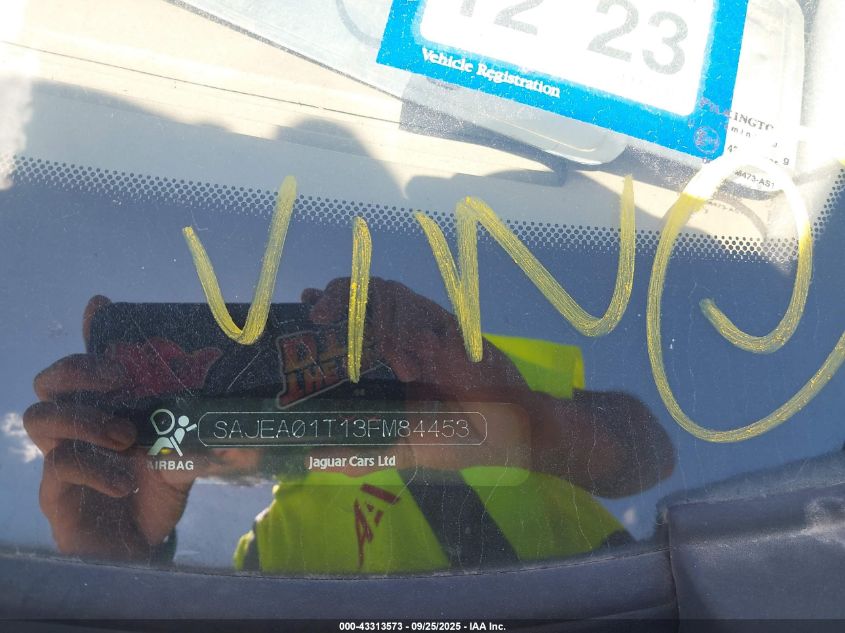 2003 Jaguar S-Type 3.0L V6 VIN: SAJEA01T13FM84453 Lot: 43313573