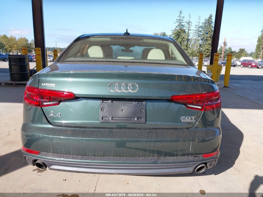 2017 Audi A4 2.0T Premium VIN: WAUENAF49HN023148 Lot: 43313576