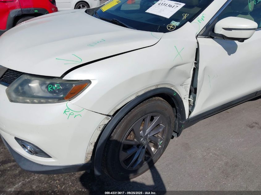 2016 Nissan Rogue Sl VIN: 5N1AT2MV8GC790200 Lot: 43313617