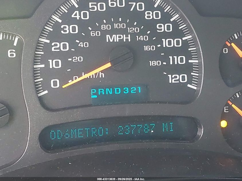 2003 Chevrolet Tahoe Ls VIN: 1GNEC13T83R107930 Lot: 43313639