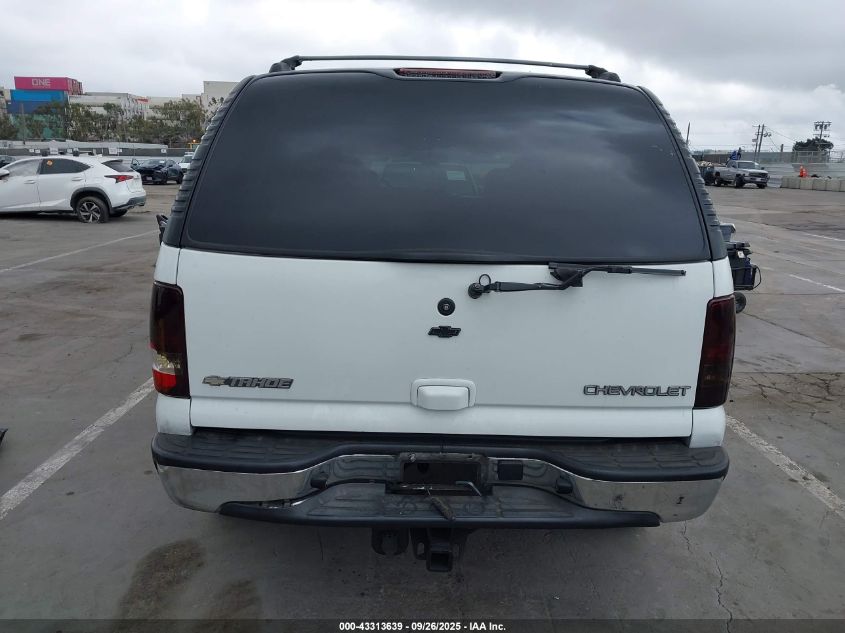 2003 Chevrolet Tahoe Ls VIN: 1GNEC13T83R107930 Lot: 43313639