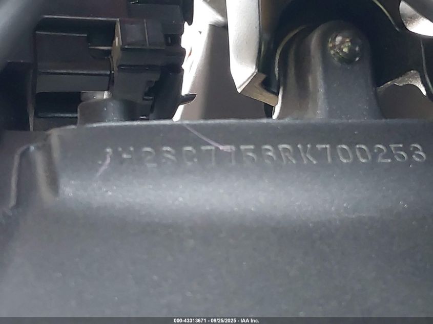 2024 Honda Cbr1000 Ra VIN: JH2SC7756RK700253 Lot: 43313671