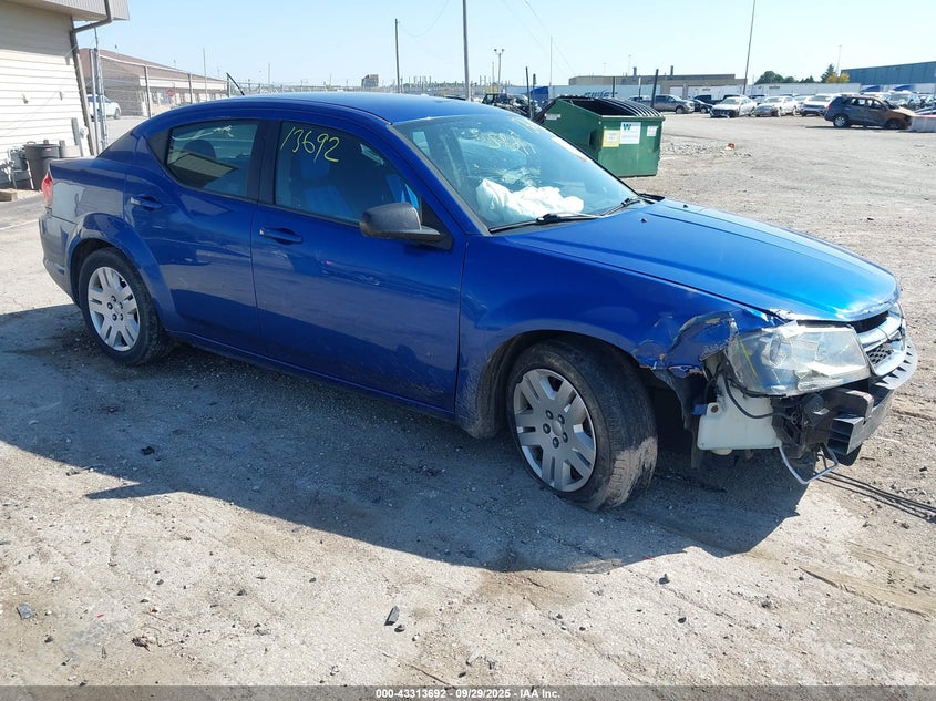 2013 DODGE AVENGER SE - 1C3CDZAB9DN655082
