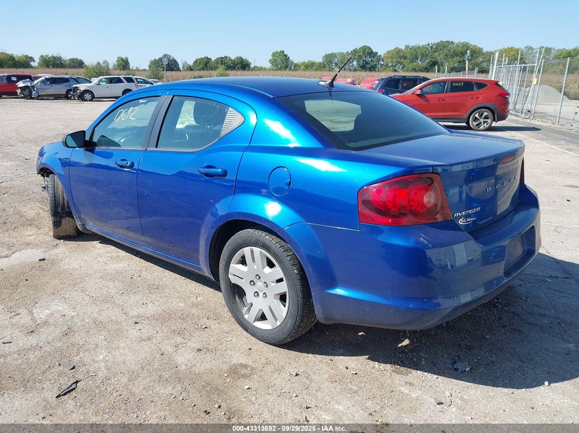 2013 DODGE AVENGER SE - 1C3CDZAB9DN655082