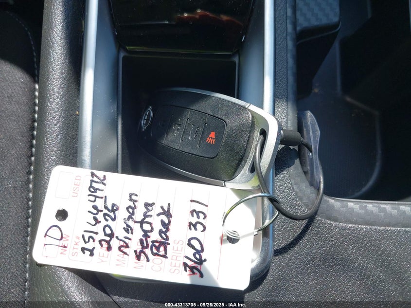 2025 Nissan Sentra Sv VIN: 3N1AB8CV1SY360331 Lot: 43313705