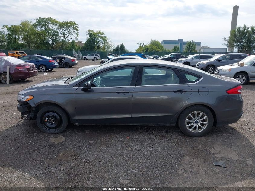 2017 Ford Fusion S VIN: 3FA6P0G74HR154060 Lot: 43313706