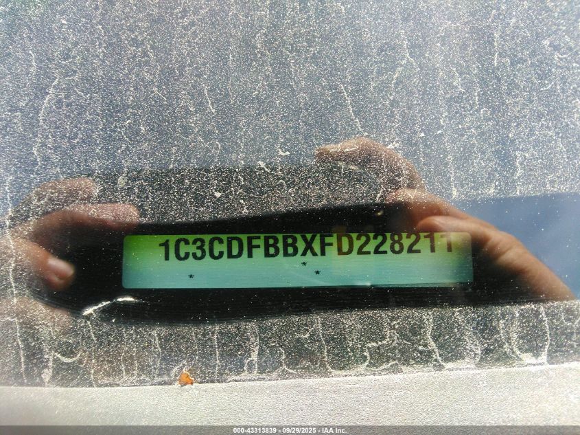 2015 Dodge Dart Sxt VIN: 1C3CDFBBXFD228211 Lot: 43313839