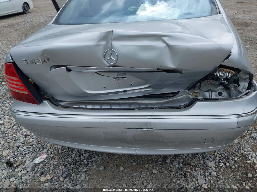 2003 Mercedes-Benz S 430 VIN: WDBNG70J43A349663 Lot: 43313866